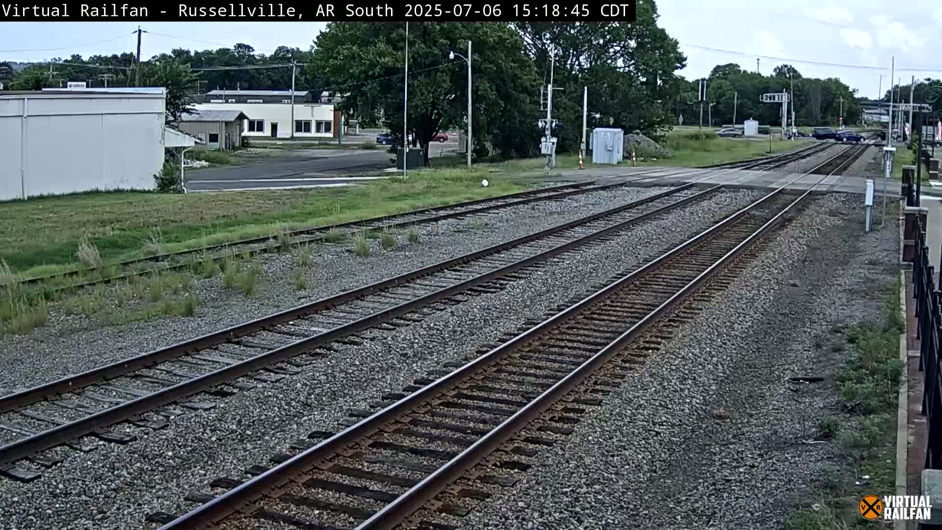 Russellville Railroad Crossing Junction Live Cam - Russellville, Pope, Arkansas, USA 