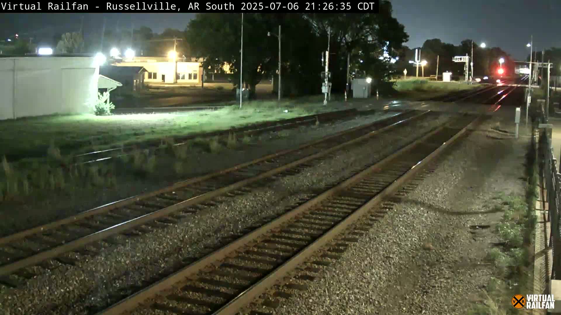 Russellville Railroad Crossing Junction Live Cam - Russellville, Pope, Arkansas, USA 