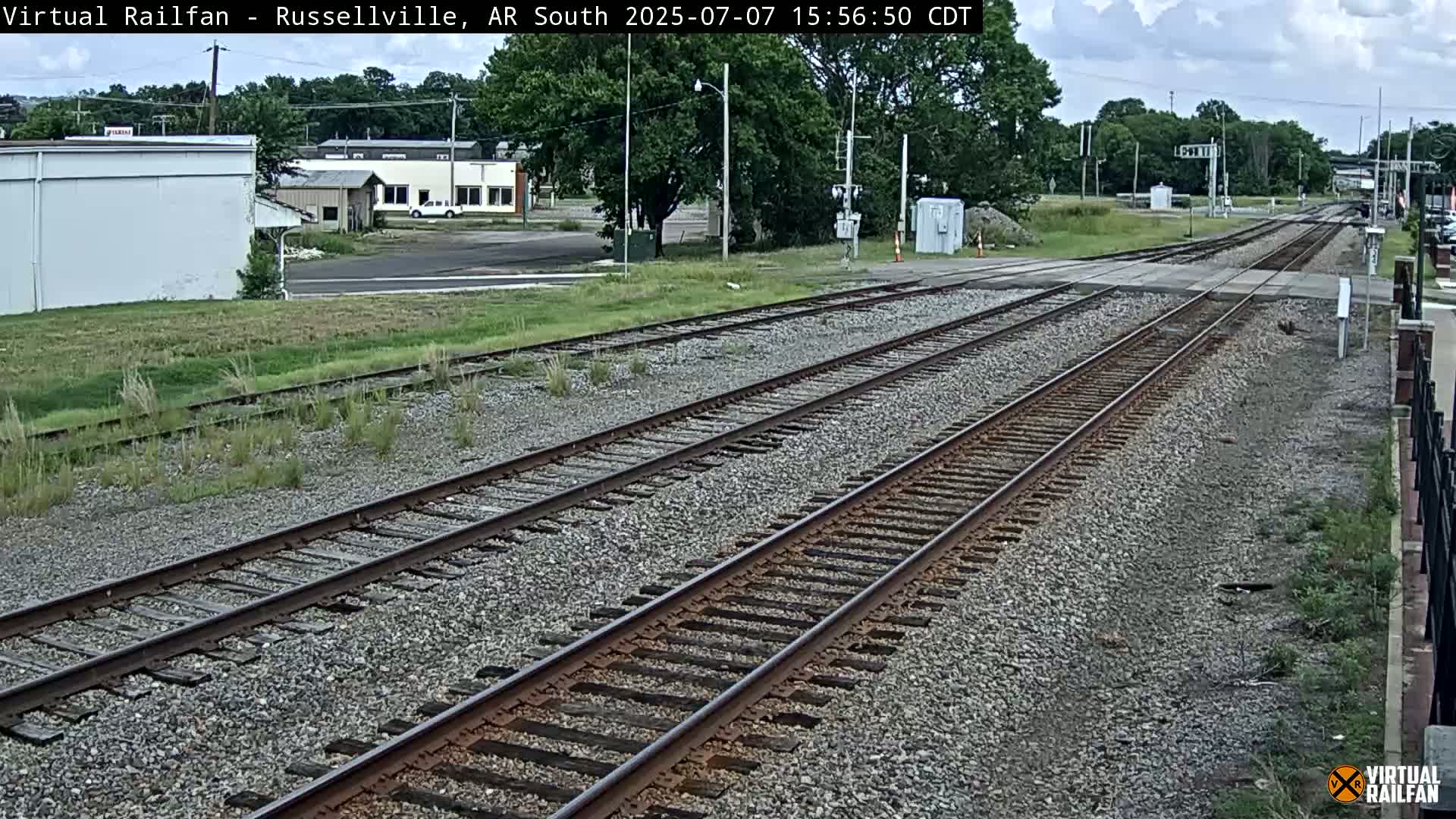 Russellville Railroad Crossing Junction Live Cam - Russellville, Pope, Arkansas, USA 
