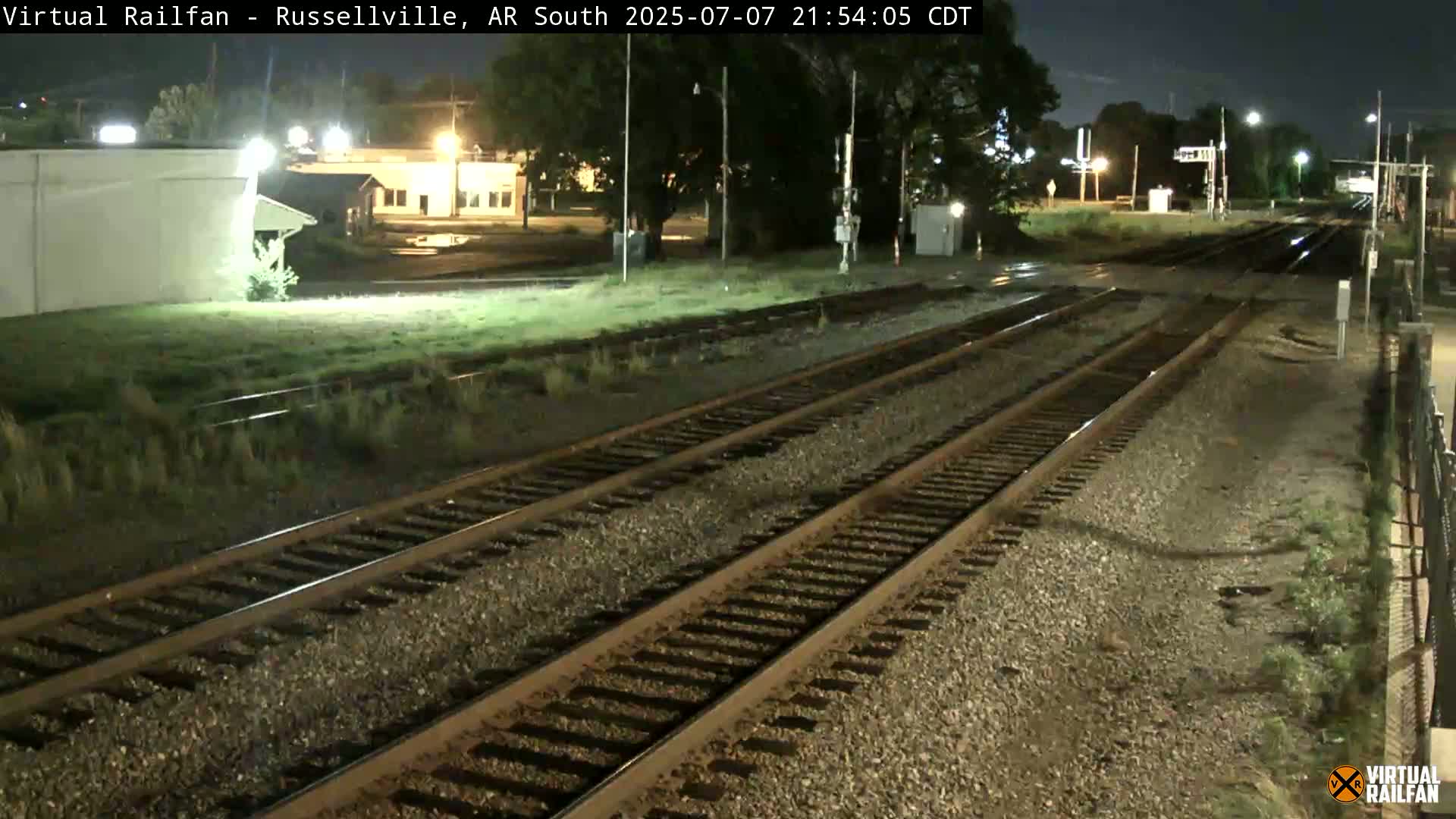 Russellville Railroad Crossing Junction Live Cam - Russellville, Pope, Arkansas, USA 