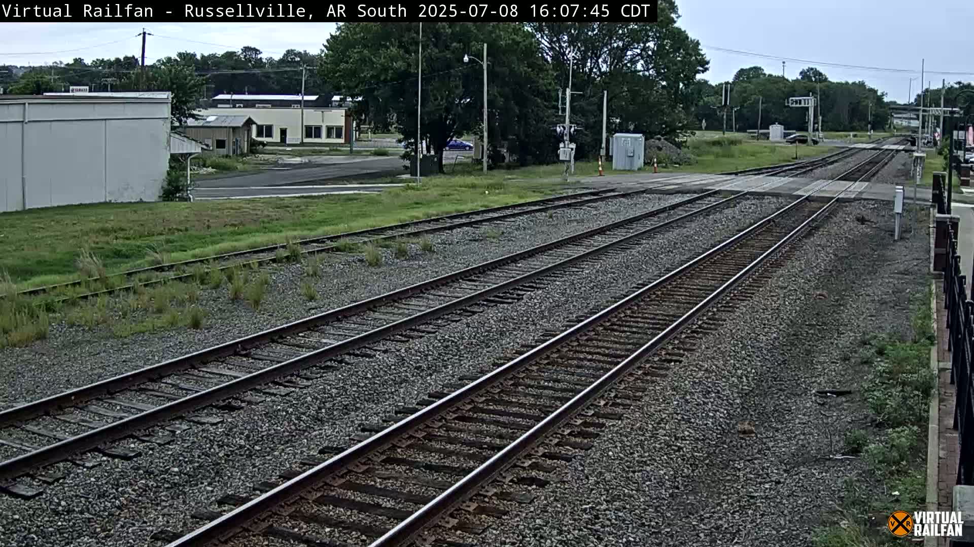 Russellville Railroad Crossing Junction Live Cam - Russellville, Pope, Arkansas, USA 