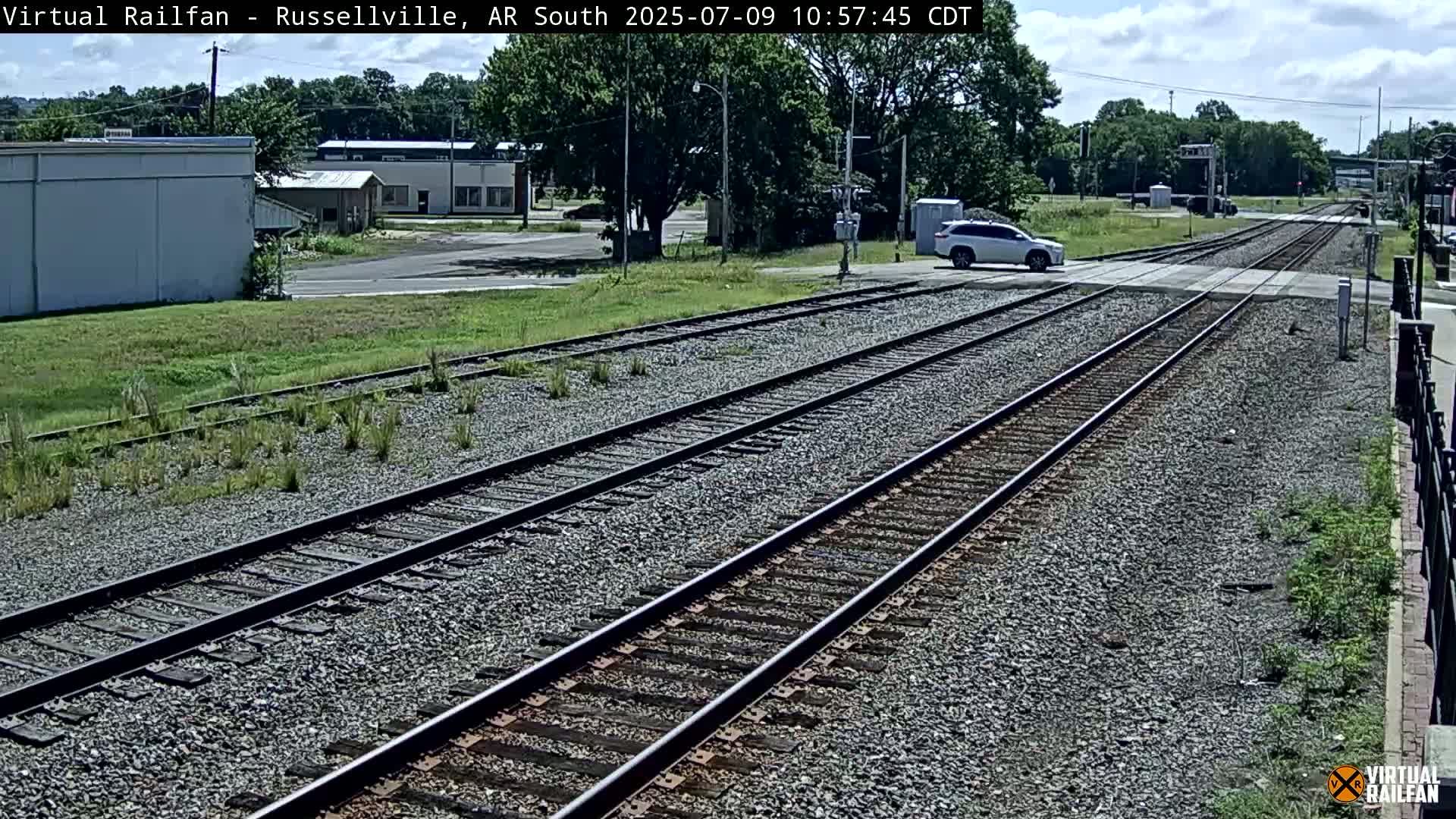 Russellville Railroad Crossing Junction Live Cam - Russellville, Pope, Arkansas, USA 