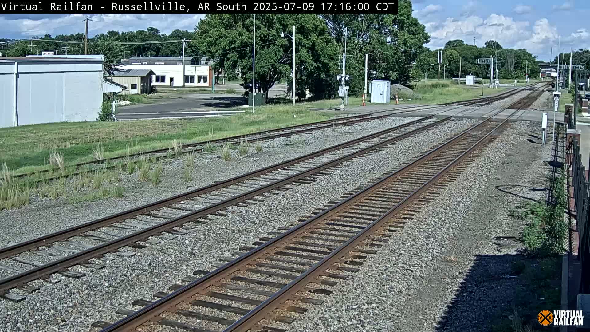 Russellville Railroad Crossing Junction Live Cam - Russellville, Pope, Arkansas, USA 