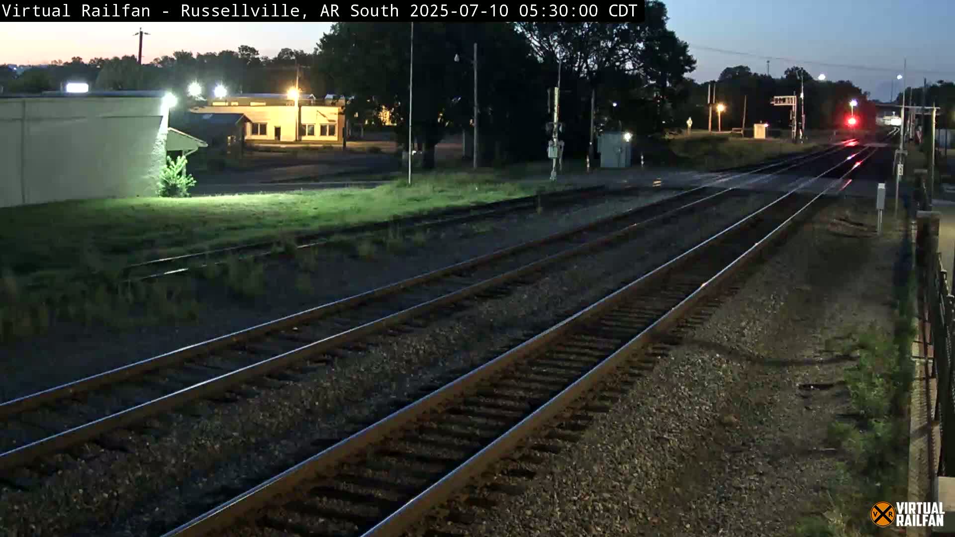 Russellville Railroad Crossing Junction Live Cam - Russellville, Pope, Arkansas, USA 