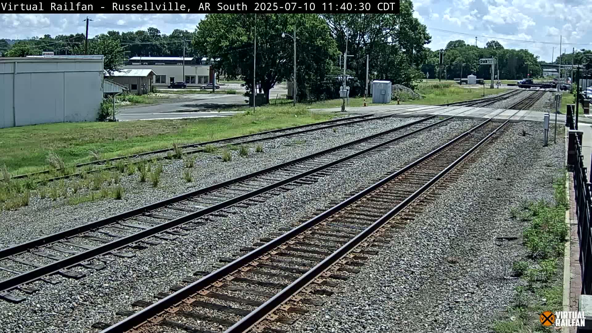 Russellville Railroad Crossing Junction Live Cam - Russellville, Pope, Arkansas, USA 