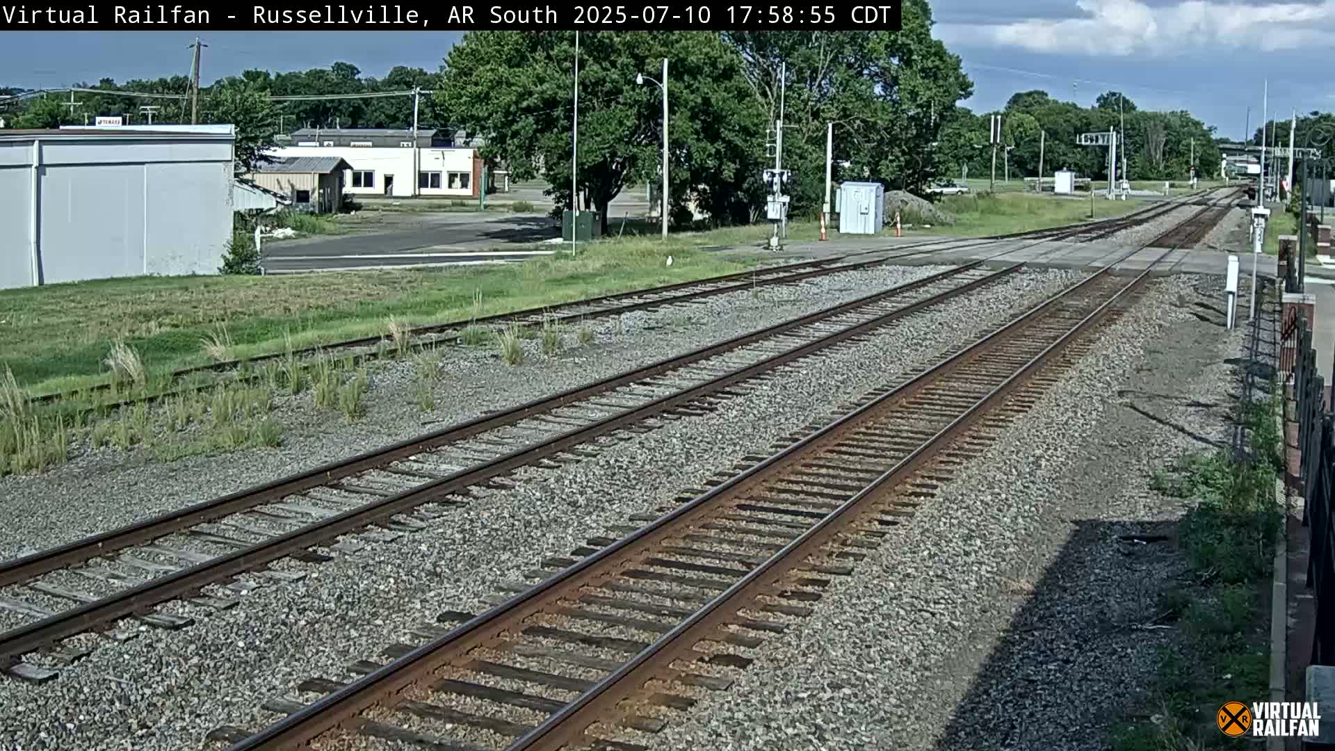 Russellville Railroad Crossing Junction Live Cam - Russellville, Pope, Arkansas, USA 