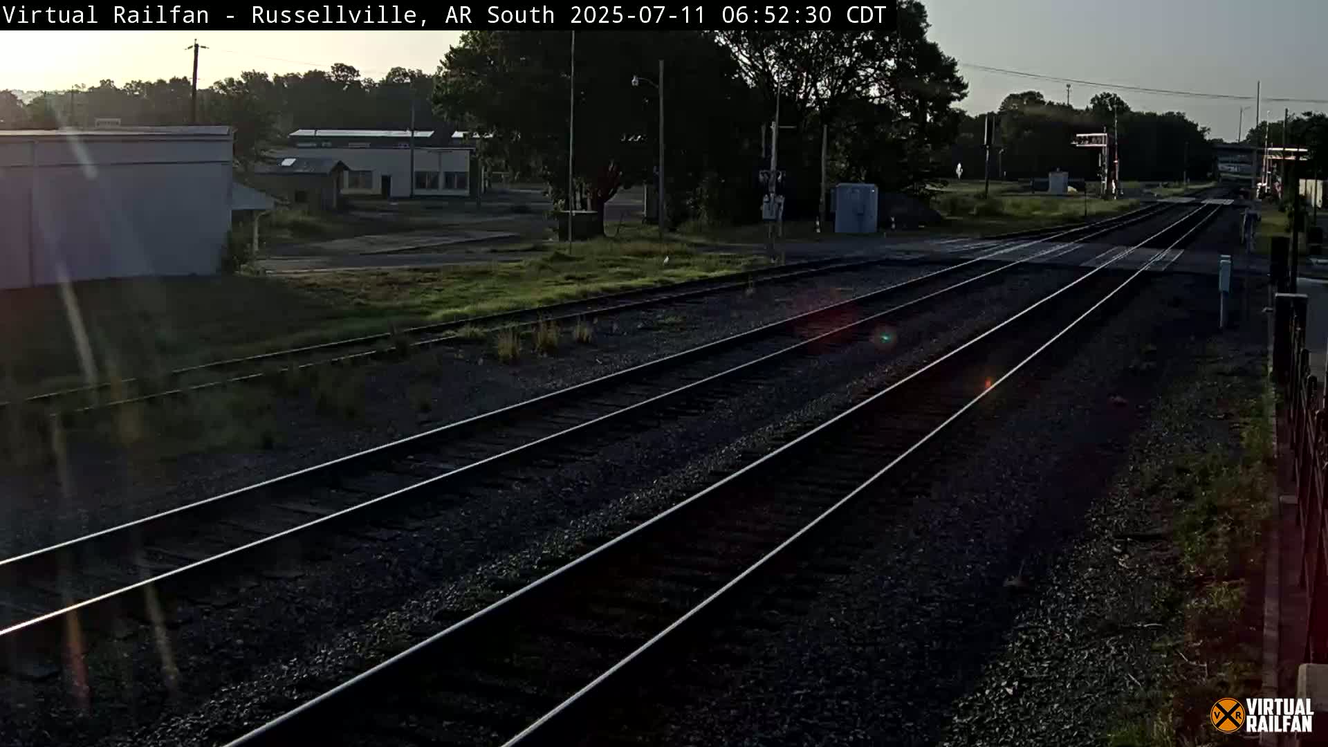 Russellville Railroad Crossing Junction Live Cam - Russellville, Pope, Arkansas, USA 