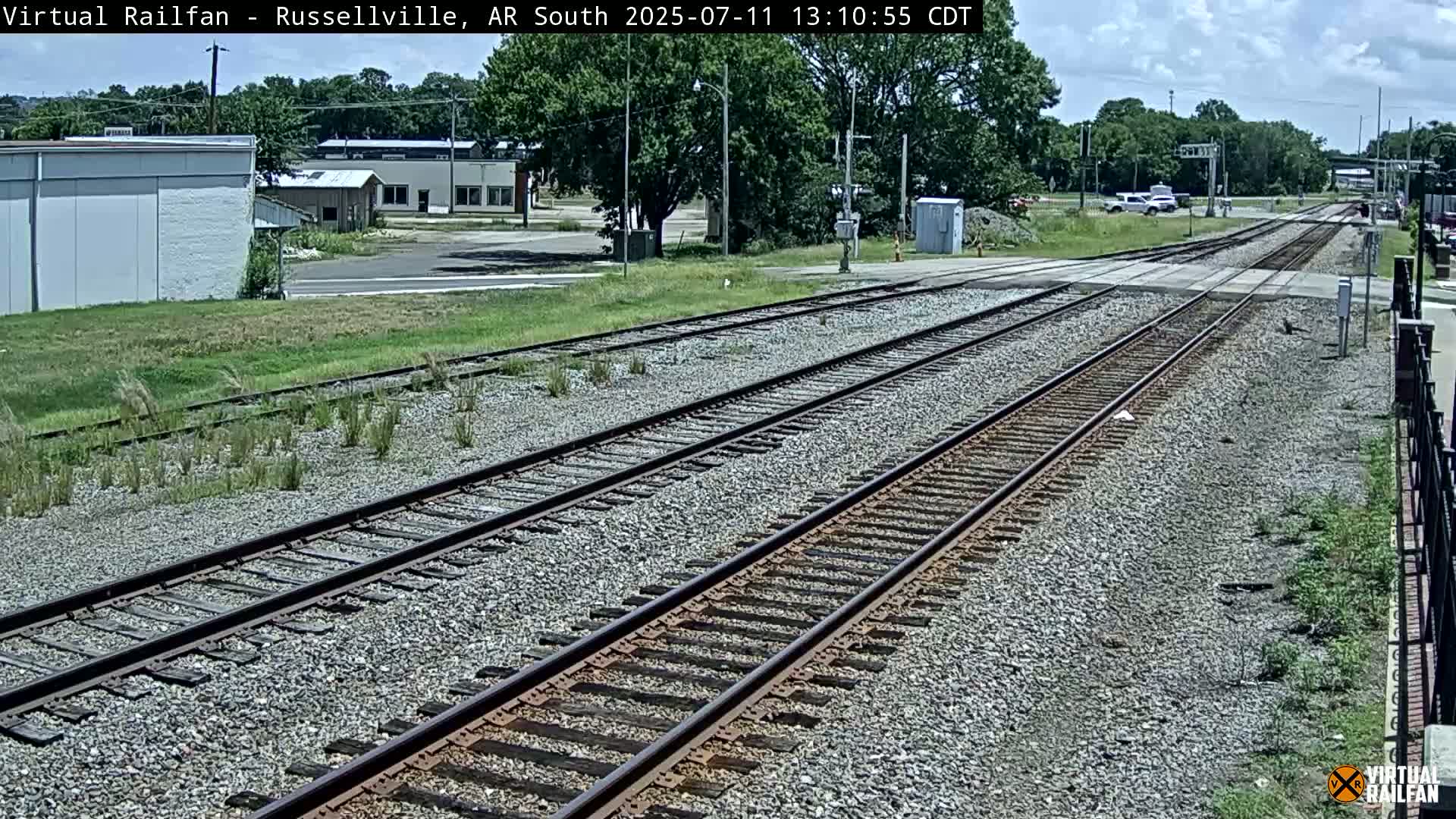 Russellville Railroad Crossing Junction Live Cam - Russellville, Pope, Arkansas, USA 