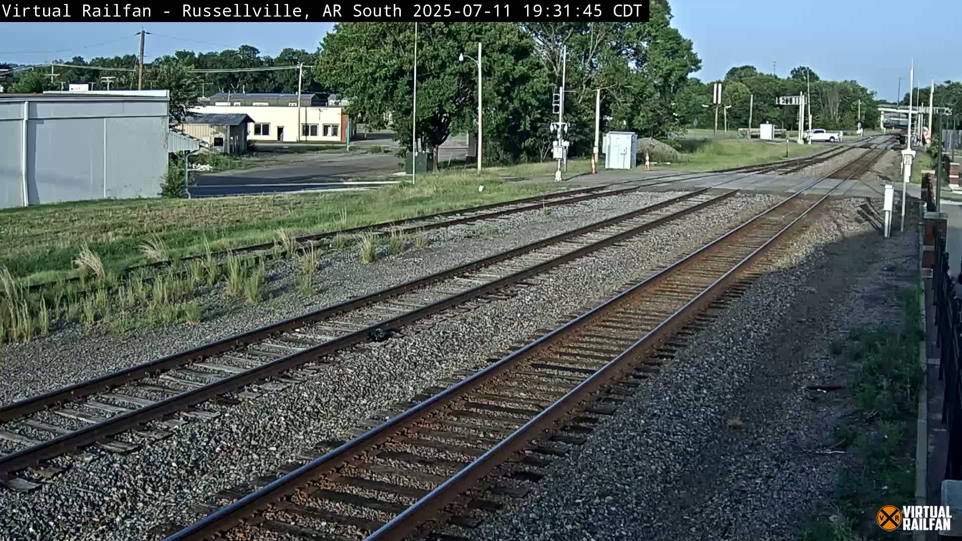 Russellville Railroad Crossing Junction Live Cam - Russellville, Pope, Arkansas, USA 