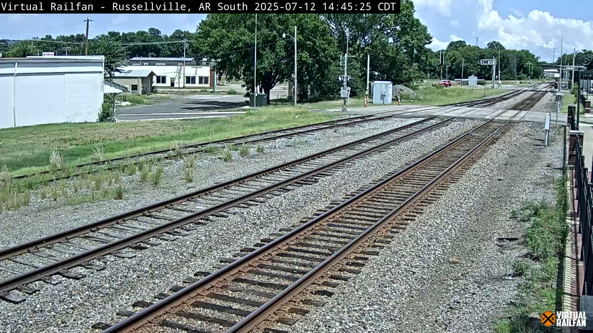 Russellville Railroad Crossing Junction Live Cam - Russellville, Pope, Arkansas, USA 