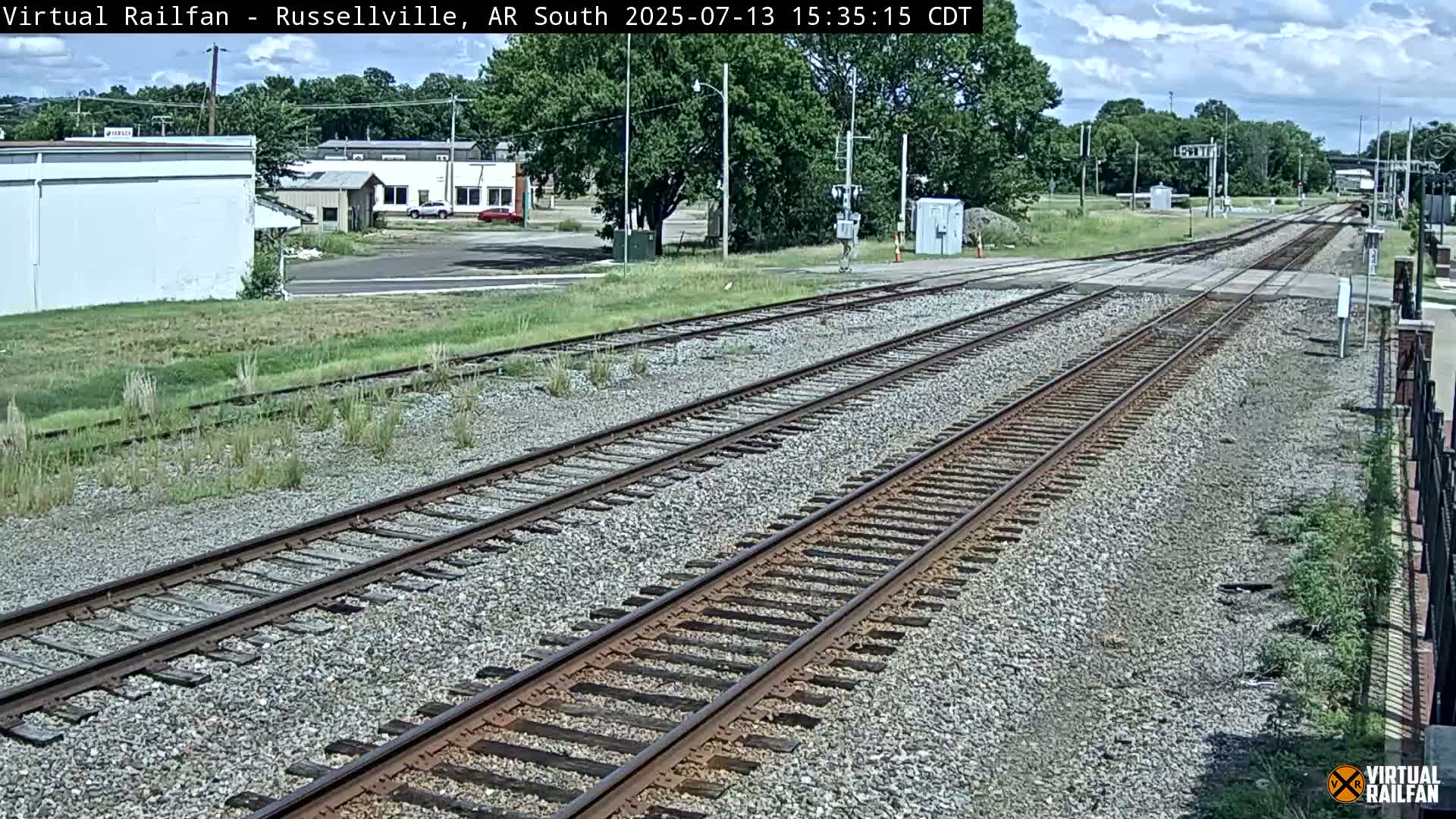 Russellville Railroad Crossing Junction Live Cam - Russellville, Pope, Arkansas, USA 
