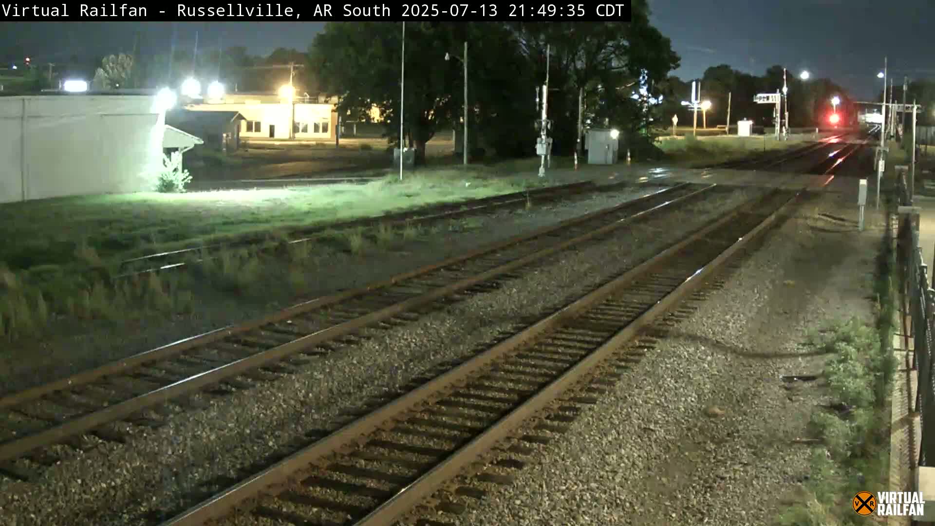 Russellville Railroad Crossing Junction Live Cam - Russellville, Pope, Arkansas, USA 