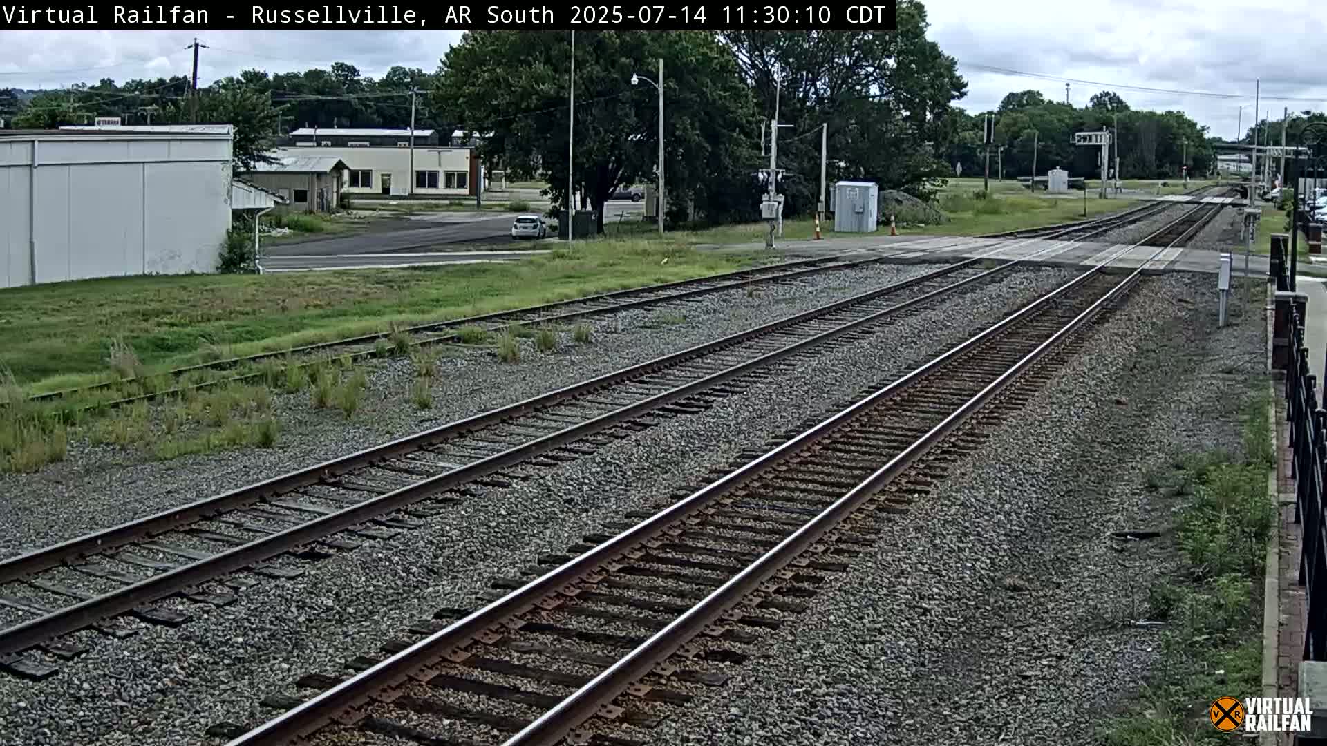 Russellville Railroad Crossing Junction Live Cam - Russellville, Pope, Arkansas, USA 