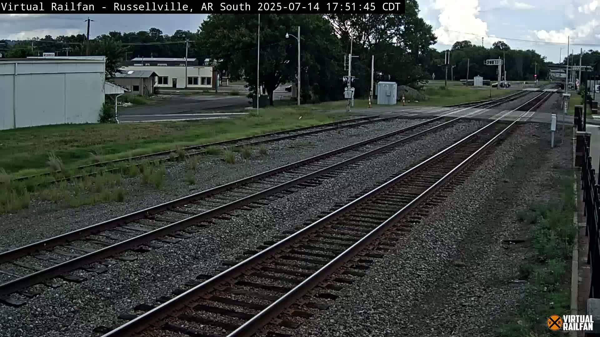Russellville Railroad Crossing Junction Live Cam - Russellville, Pope, Arkansas, USA 
