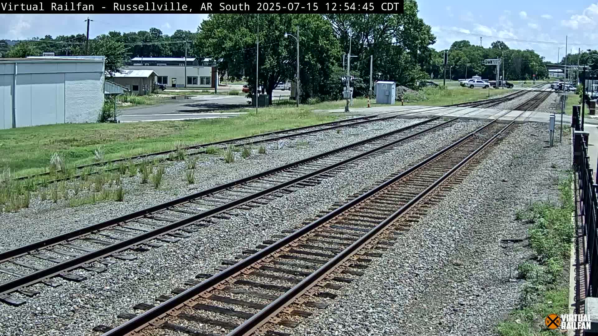 Russellville Railroad Crossing Junction Live Cam - Russellville, Pope, Arkansas, USA 