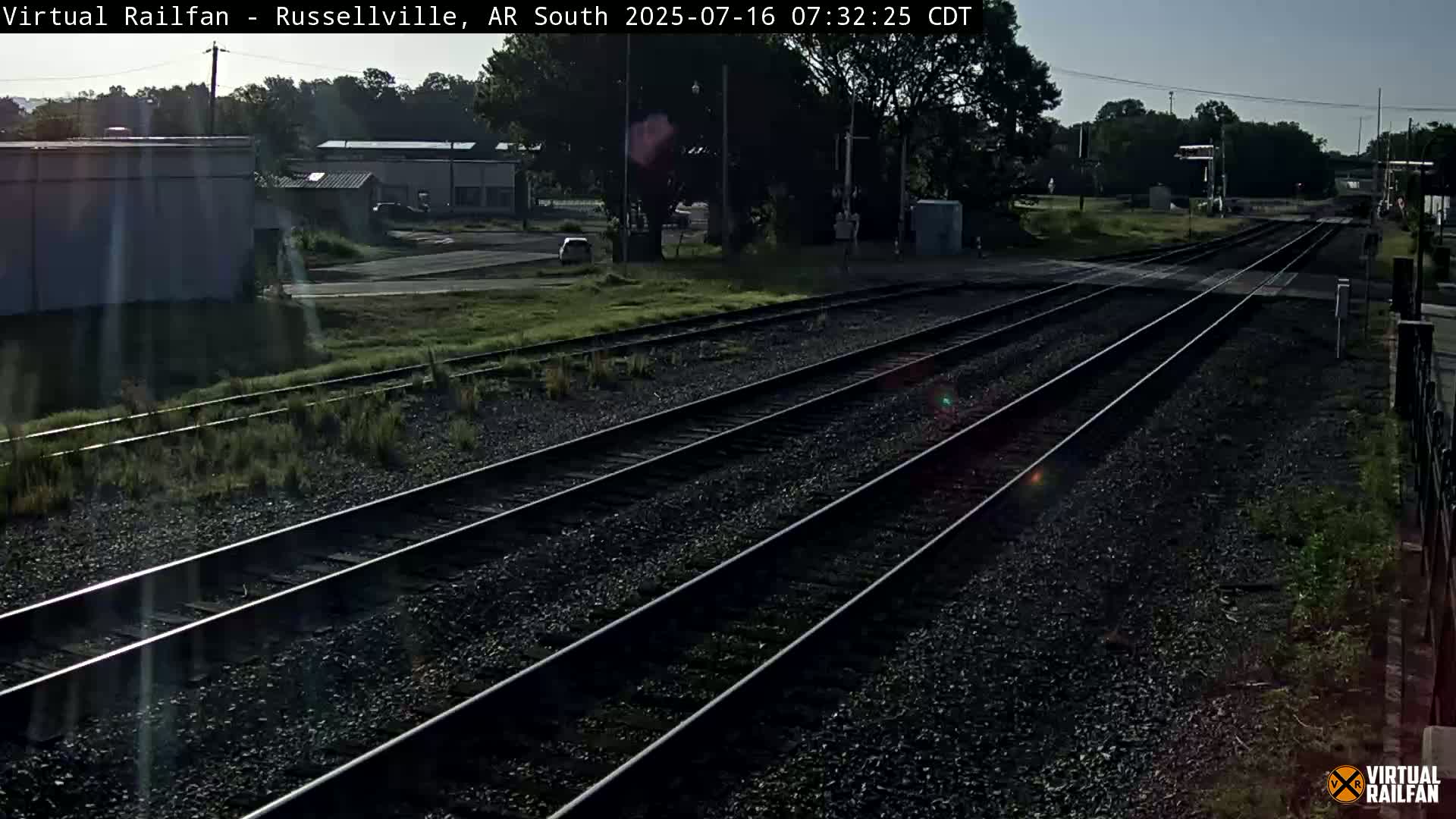 Russellville Railroad Crossing Junction Live Cam - Russellville, Pope, Arkansas, USA 