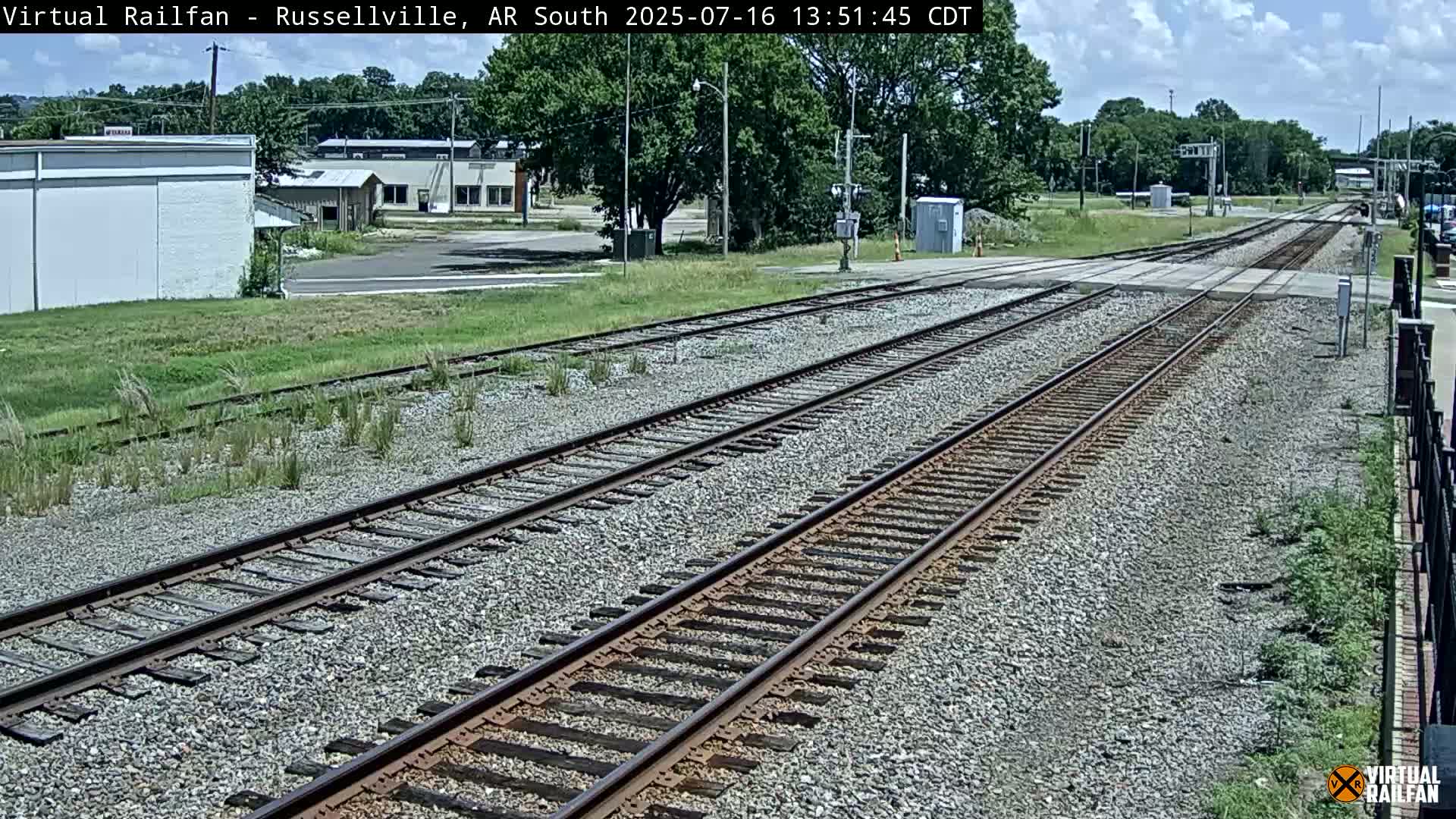 Russellville Railroad Crossing Junction Live Cam - Russellville, Pope, Arkansas, USA 