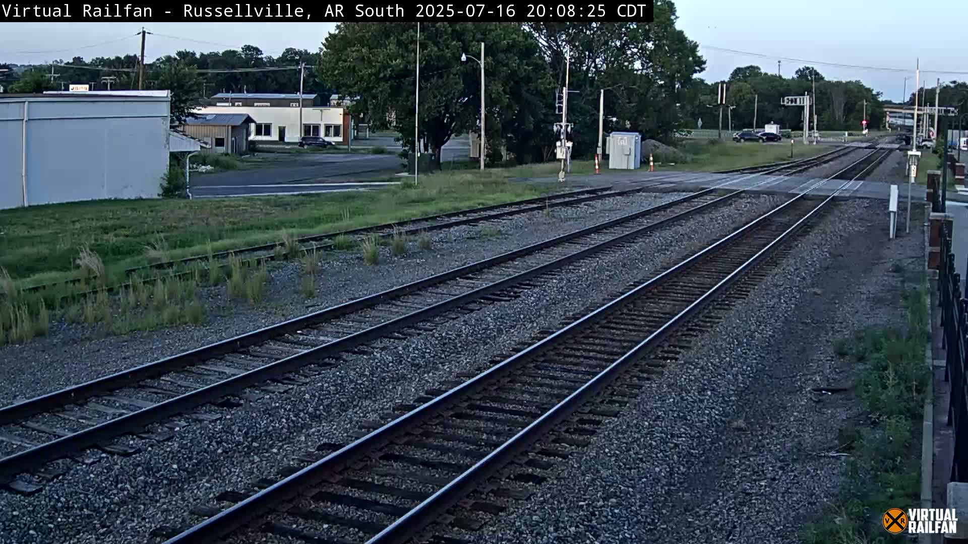 Russellville Railroad Crossing Junction Live Cam - Russellville, Pope, Arkansas, USA 