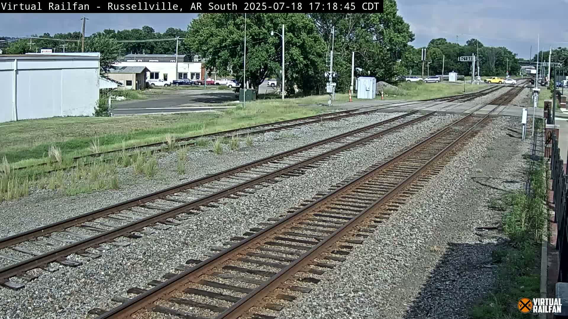 Russellville Railroad Crossing Junction Live Cam - Russellville, Pope, Arkansas, USA 
