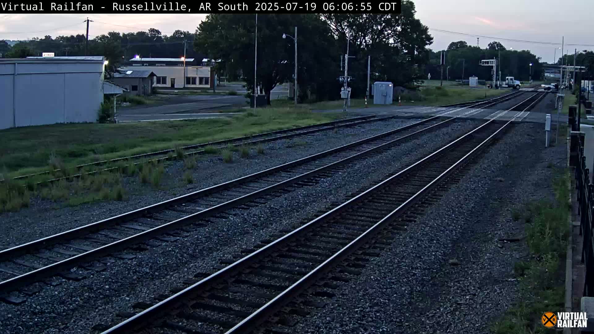Russellville Railroad Crossing Junction Live Cam - Russellville, Pope, Arkansas, USA 