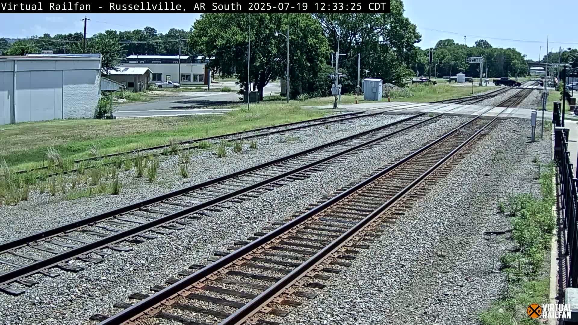 Russellville Railroad Crossing Junction Live Cam - Russellville, Pope, Arkansas, USA 