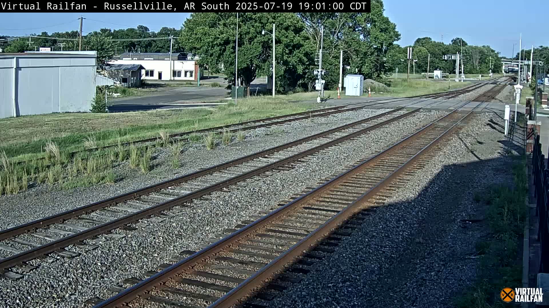 Russellville Railroad Crossing Junction Live Cam - Russellville, Pope, Arkansas, USA 