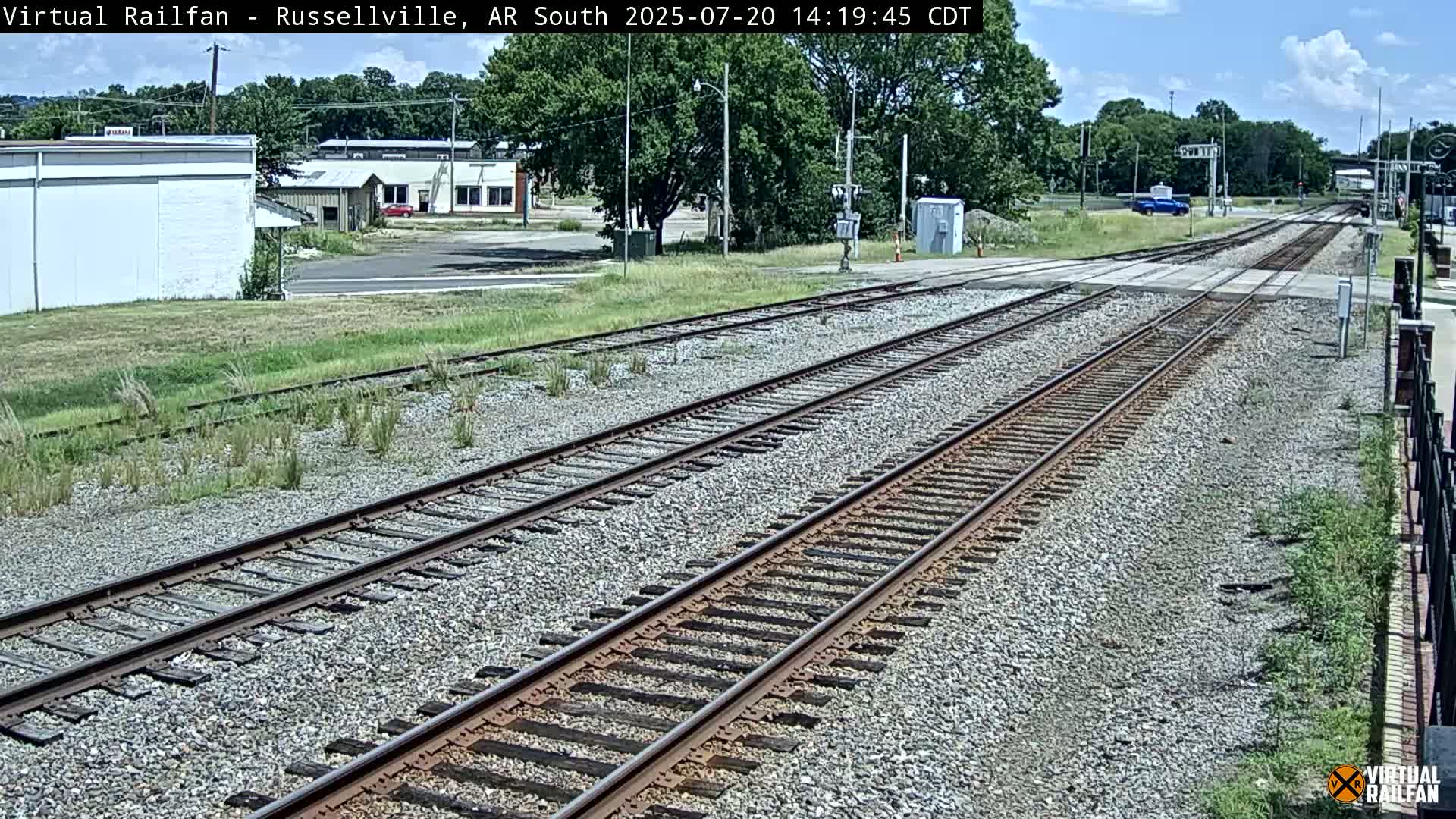 Russellville Railroad Crossing Junction Live Cam - Russellville, Pope, Arkansas, USA 