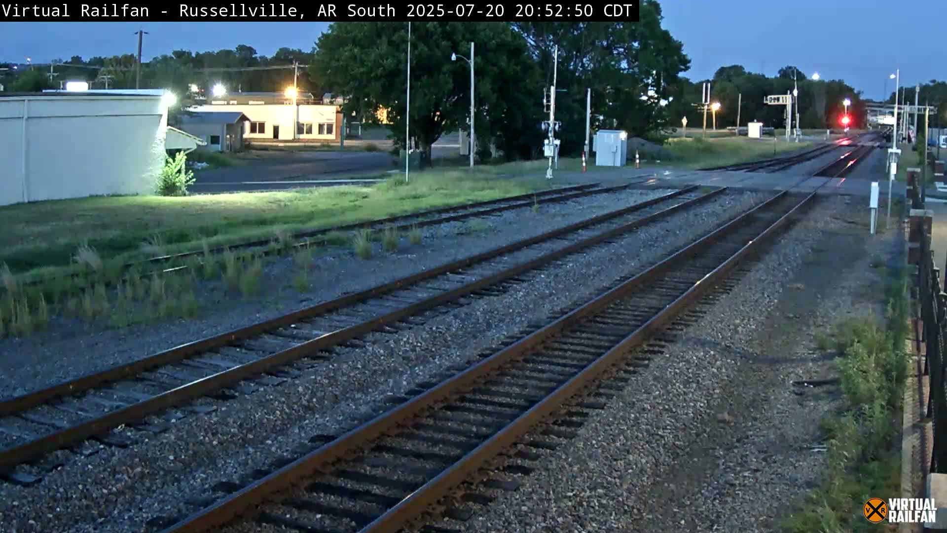 Russellville Railroad Crossing Junction Live Cam - Russellville, Pope, Arkansas, USA 