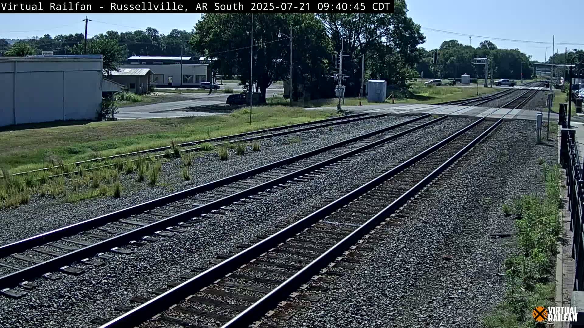 Russellville Railroad Crossing Junction Live Cam - Russellville, Pope, Arkansas, USA 