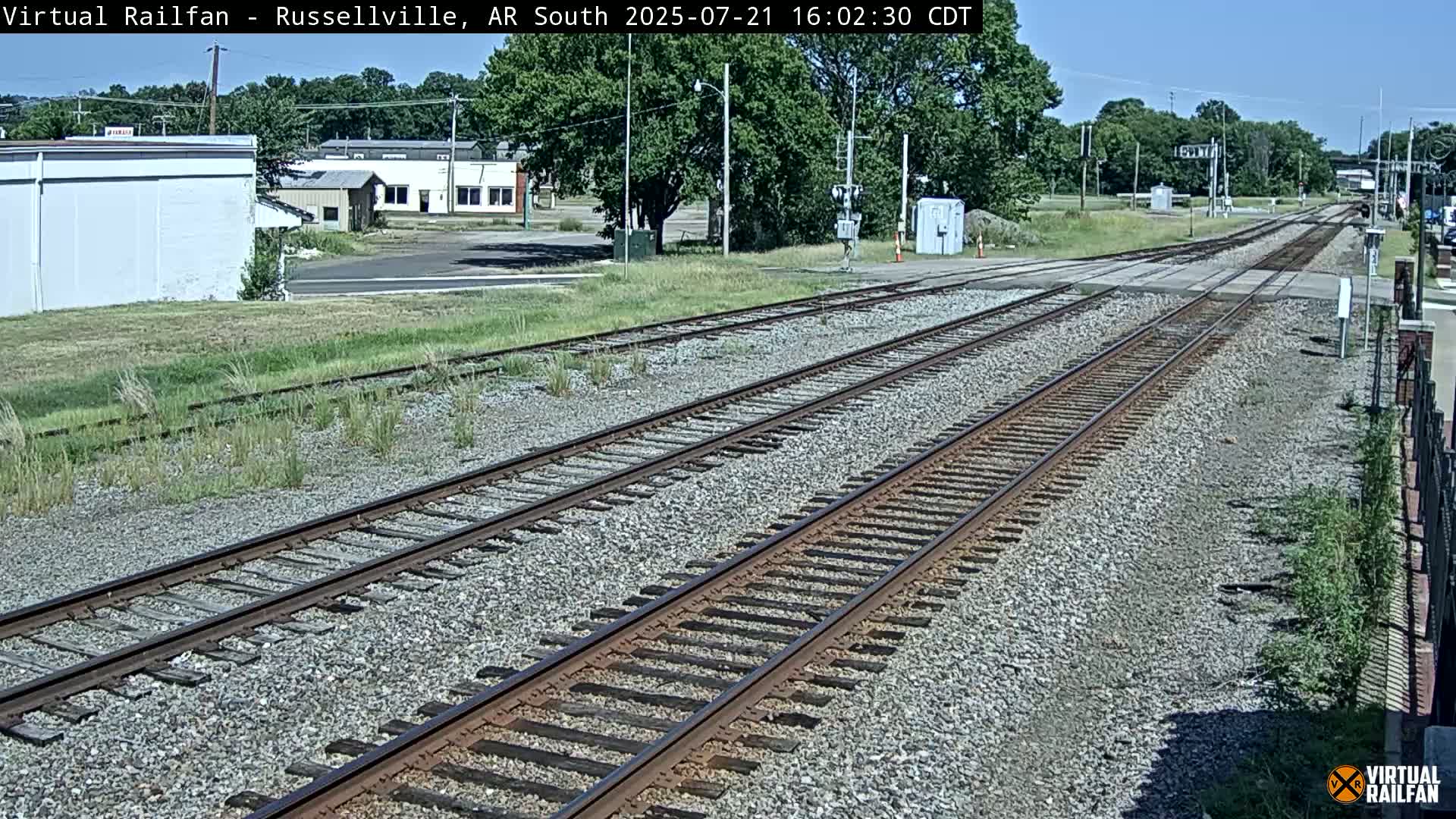 Russellville Railroad Crossing Junction Live Cam - Russellville, Pope, Arkansas, USA 