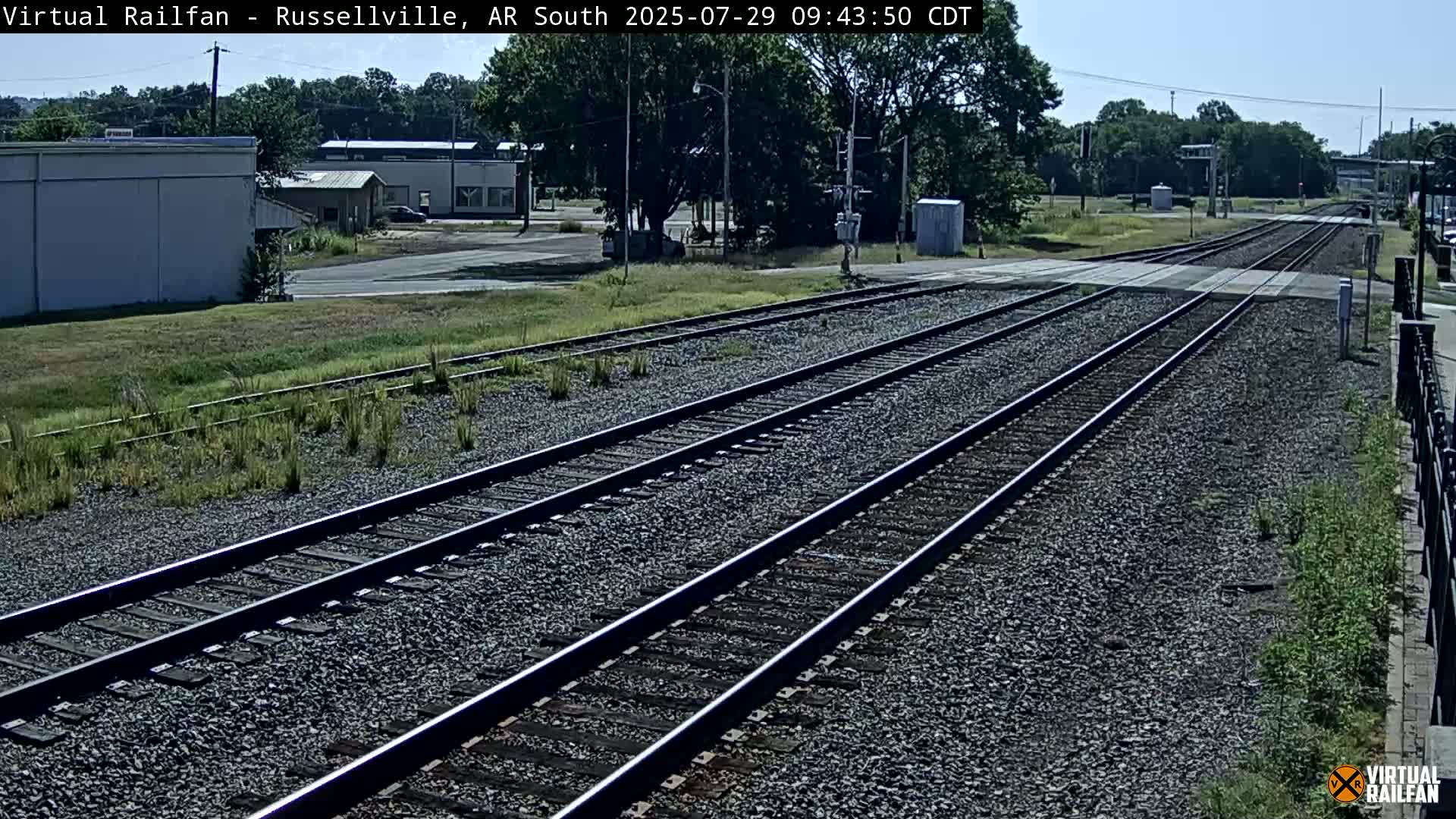 Russellville Railroad Crossing Junction Live Cam - Russellville, Pope, Arkansas, USA 