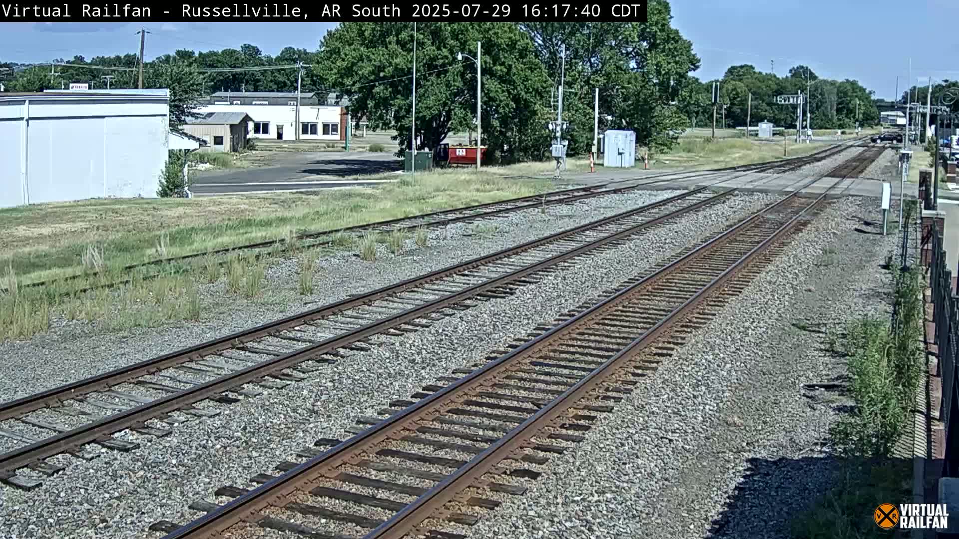 Russellville Railroad Crossing Junction Live Cam - Russellville, Pope, Arkansas, USA 