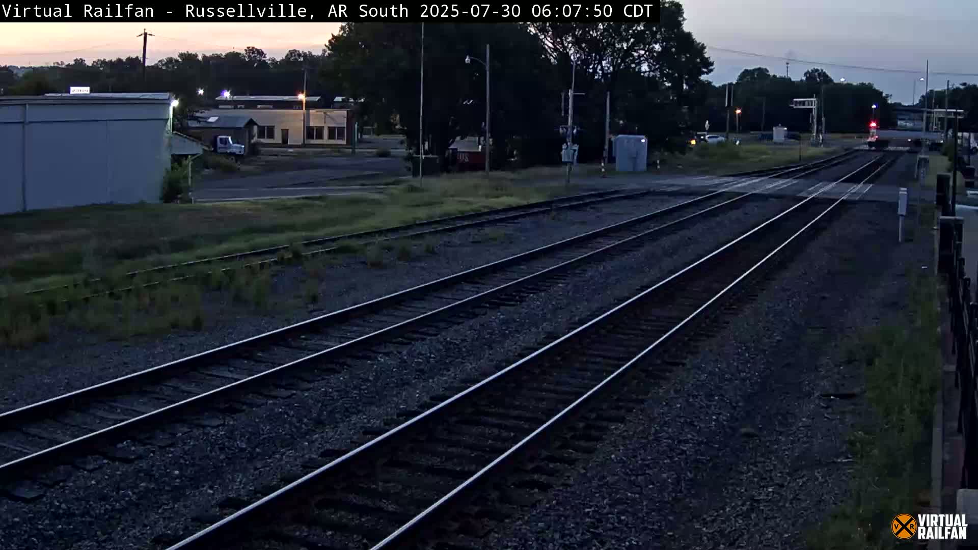 Russellville Railroad Crossing Junction Live Cam - Russellville, Pope, Arkansas, USA 
