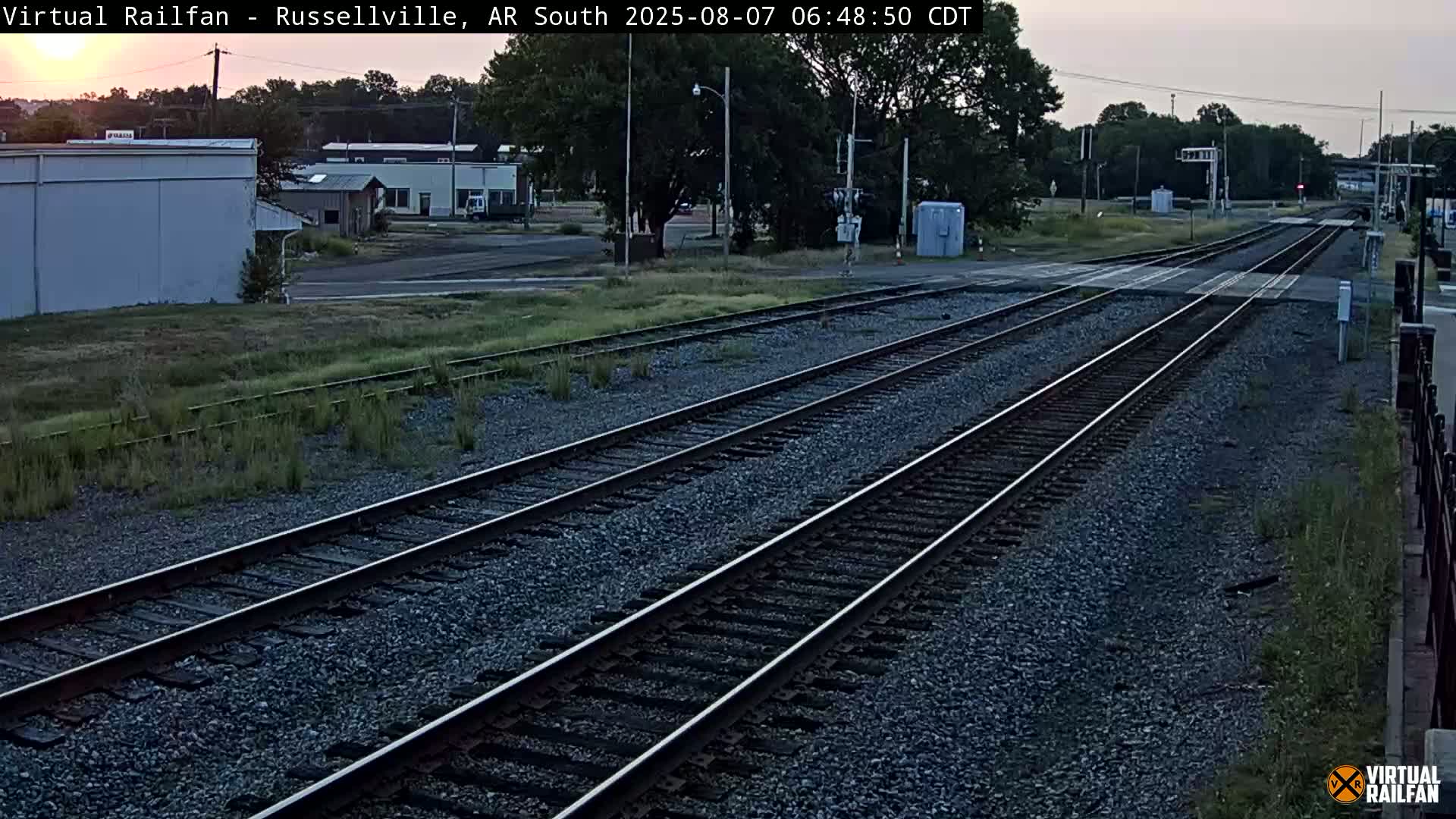 Russellville Railroad Crossing Junction Live Cam - Russellville, Pope, Arkansas, USA 