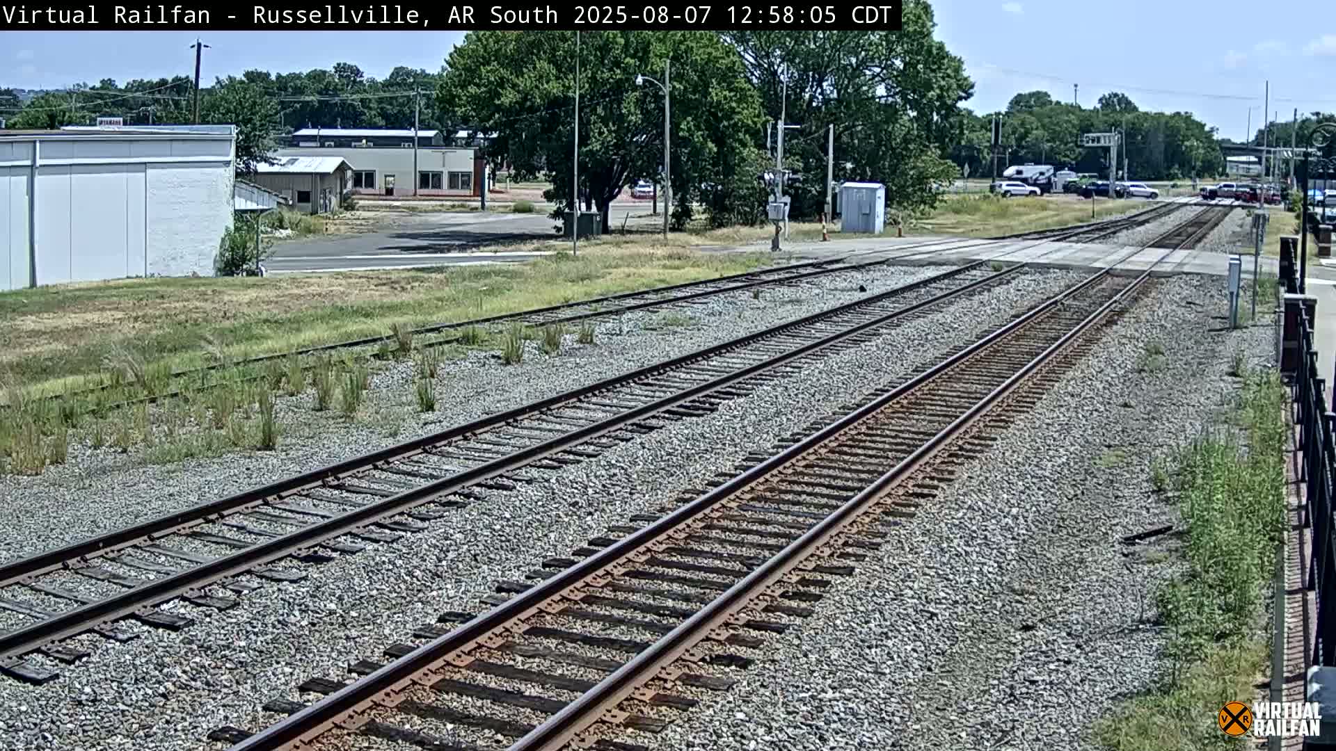 Russellville Railroad Crossing Junction Live Cam - Russellville, Pope, Arkansas, USA 