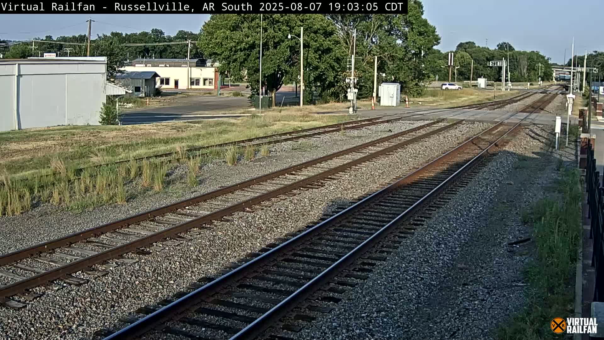 Russellville Railroad Crossing Junction Live Cam - Russellville, Pope, Arkansas, USA 