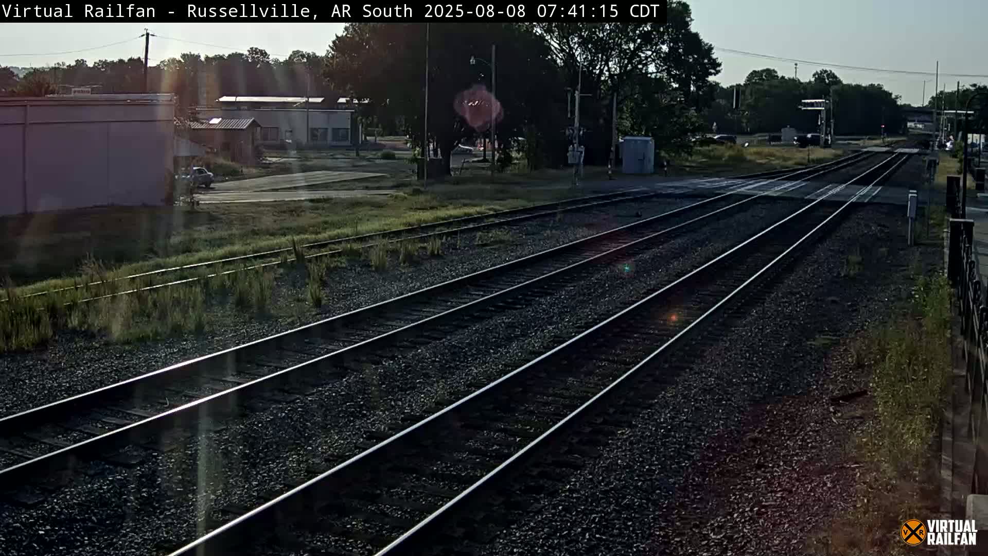 Russellville Railroad Crossing Junction Live Cam - Russellville, Pope, Arkansas, USA 