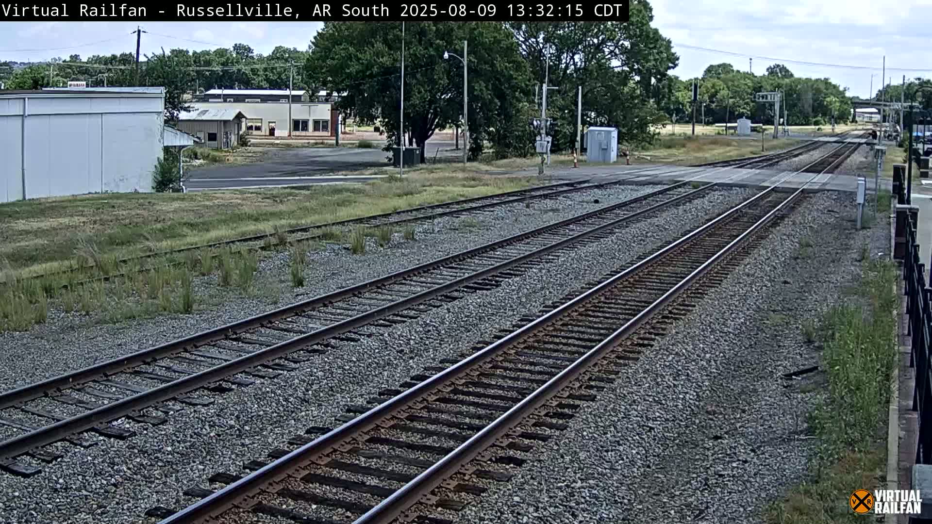 Russellville Railroad Crossing Junction Live Cam - Russellville, Pope, Arkansas, USA 