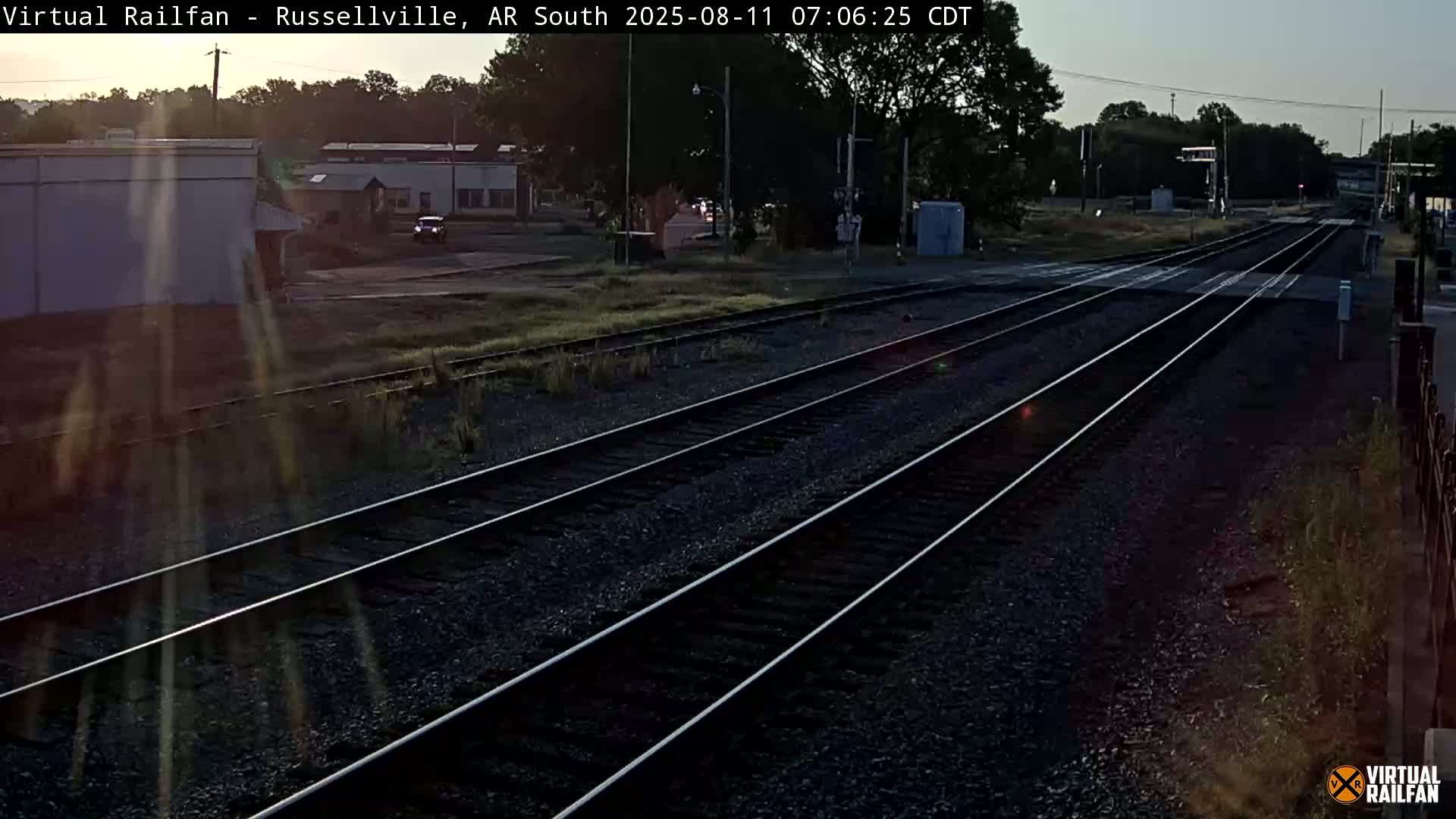 Russellville Railroad Crossing Junction Live Cam - Russellville, Pope, Arkansas, USA 
