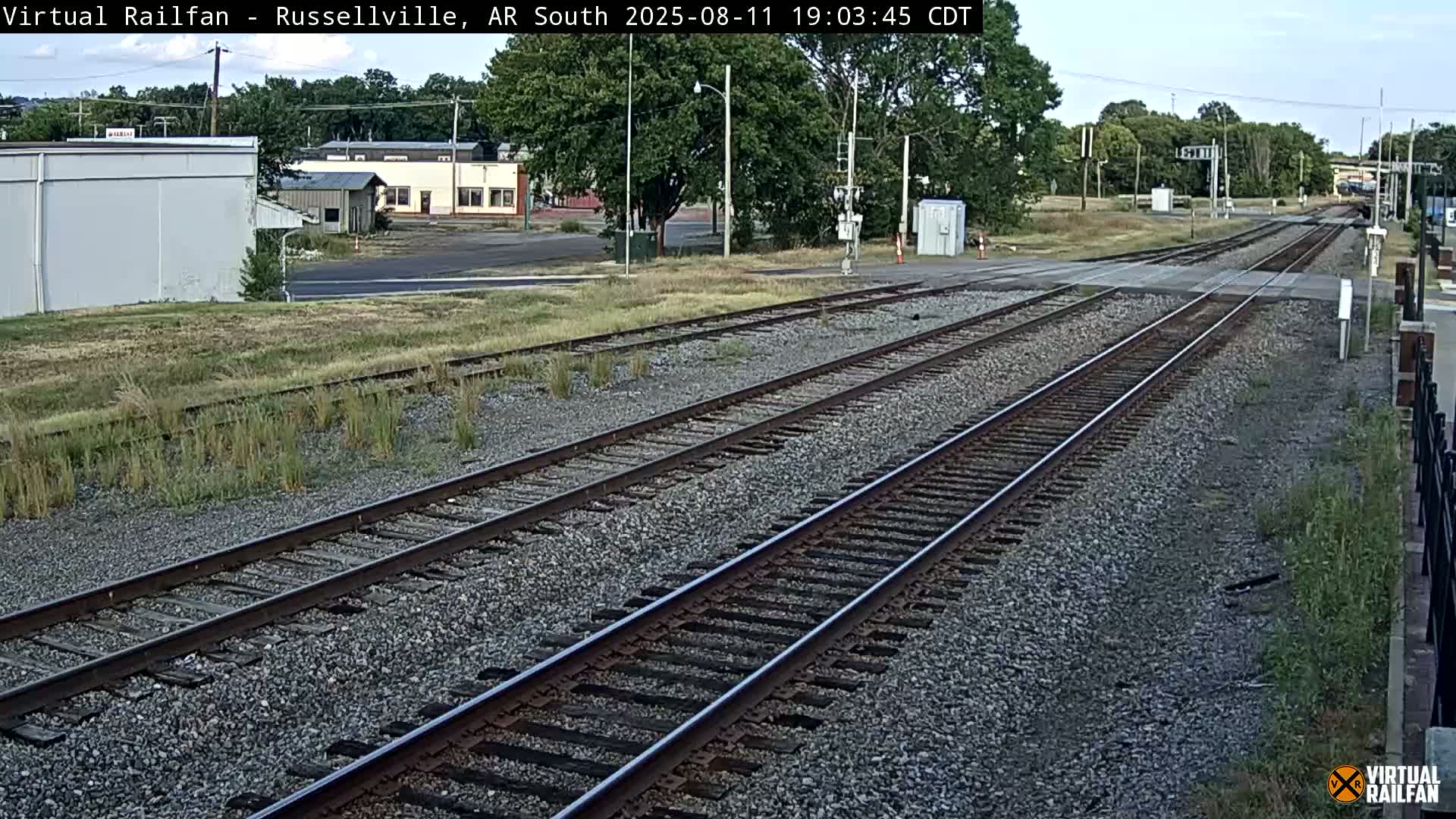 Russellville Railroad Crossing Junction Live Cam - Russellville, Pope, Arkansas, USA 