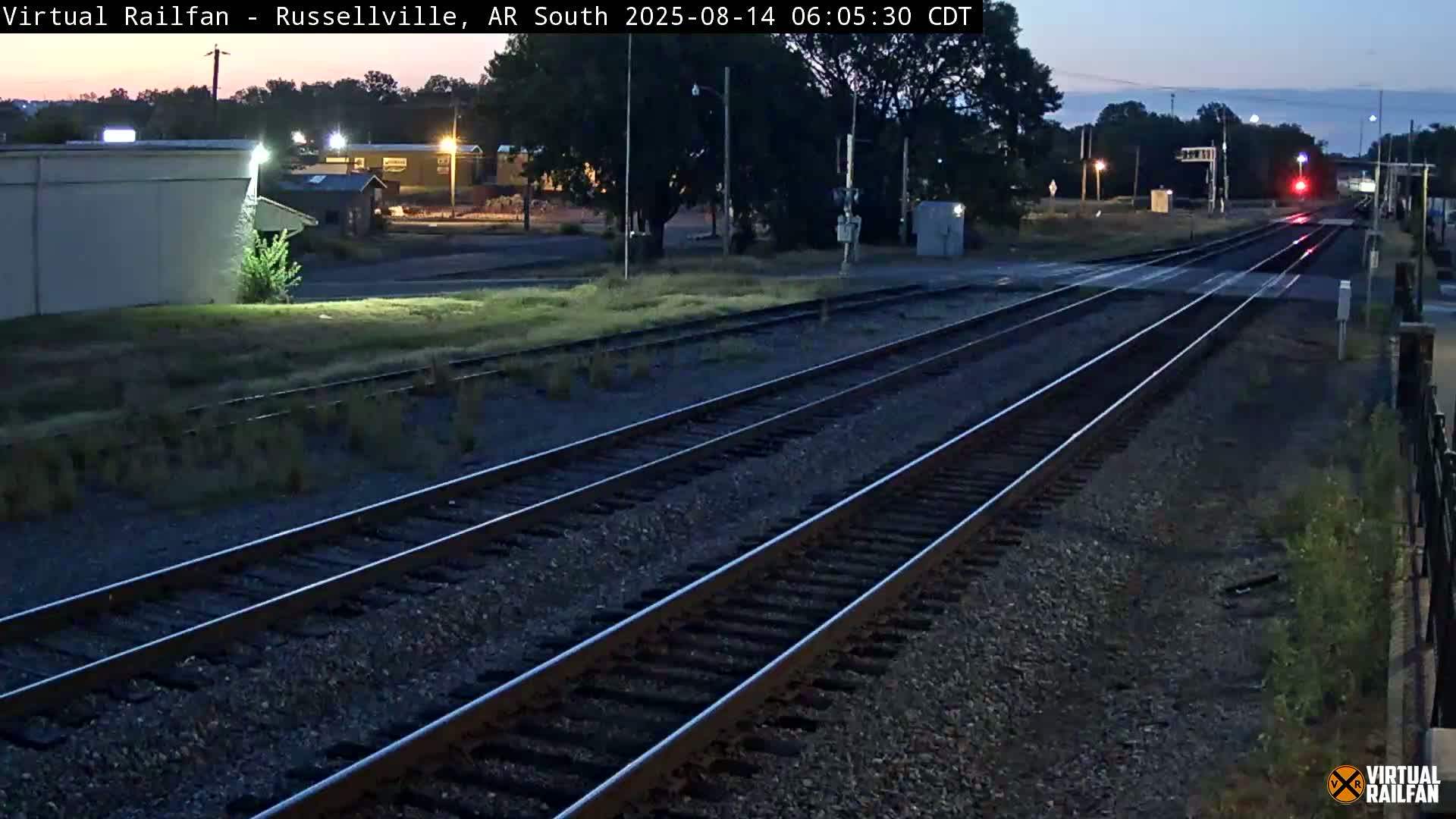 Russellville Railroad Crossing Junction Live Cam - Russellville, Pope, Arkansas, USA 