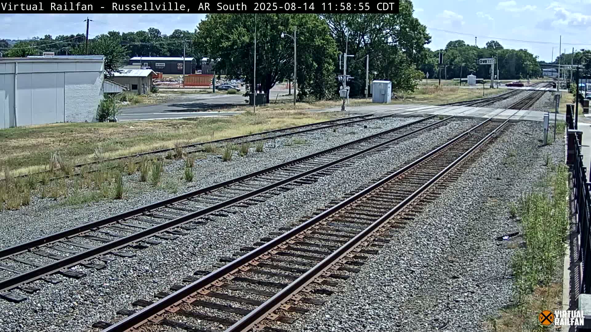 Russellville Railroad Crossing Junction Live Cam - Russellville, Pope, Arkansas, USA 