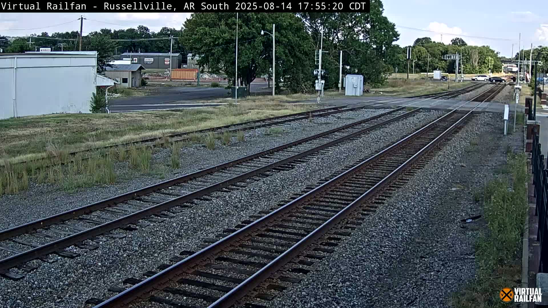 Russellville Railroad Crossing Junction Live Cam - Russellville, Pope, Arkansas, USA 