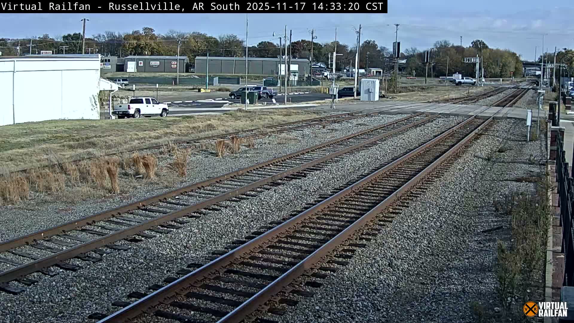 Russellville Railroad Crossing Junction Live Cam - Russellville, Pope, Arkansas, USA 