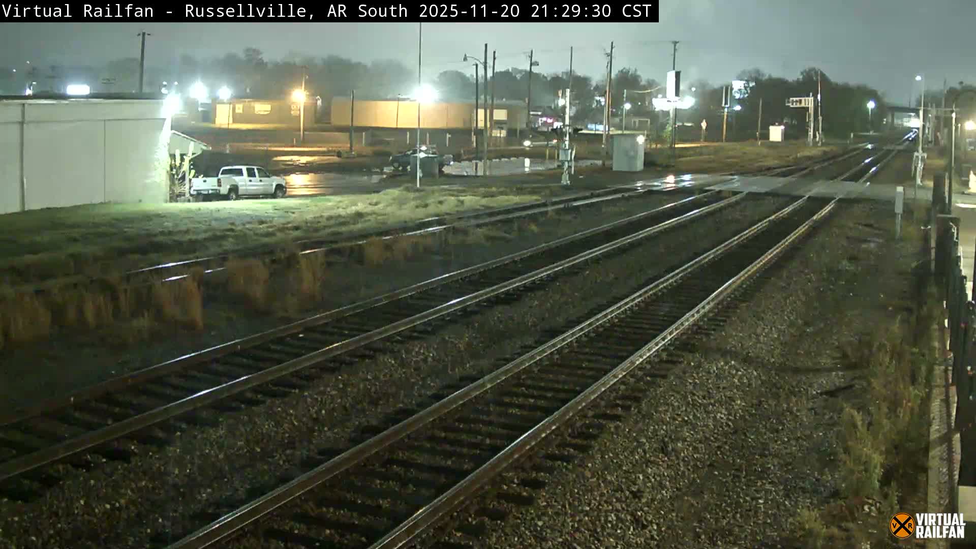 Russellville Railroad Crossing Junction Live Cam - Russellville, Pope, Arkansas, USA 