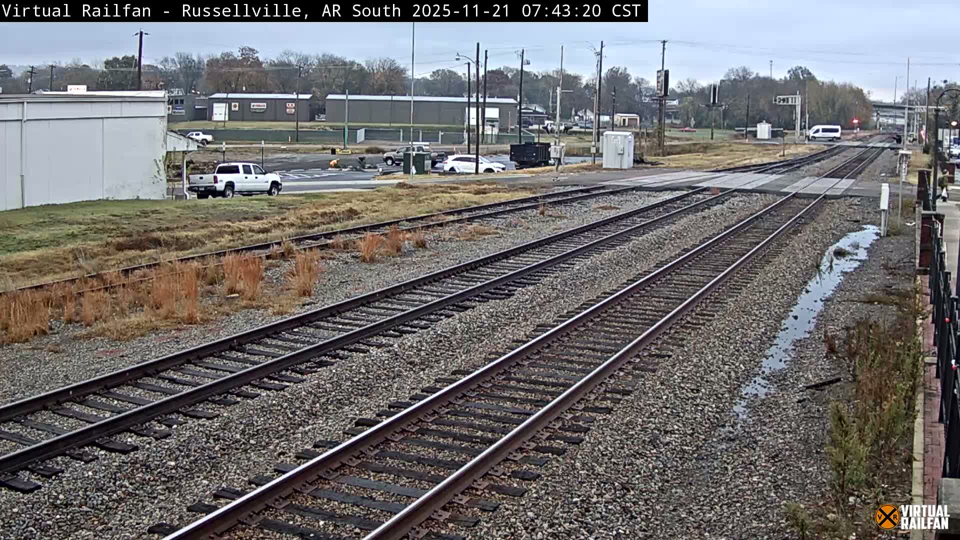 Russellville Railroad Crossing Junction Live Cam - Russellville, Pope, Arkansas, USA 