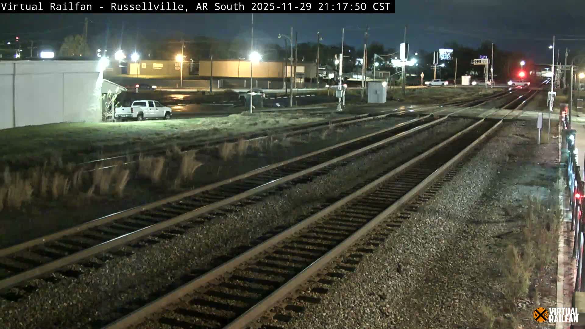 Russellville Railroad Crossing Junction Live Cam - Russellville, Pope, Arkansas, USA 