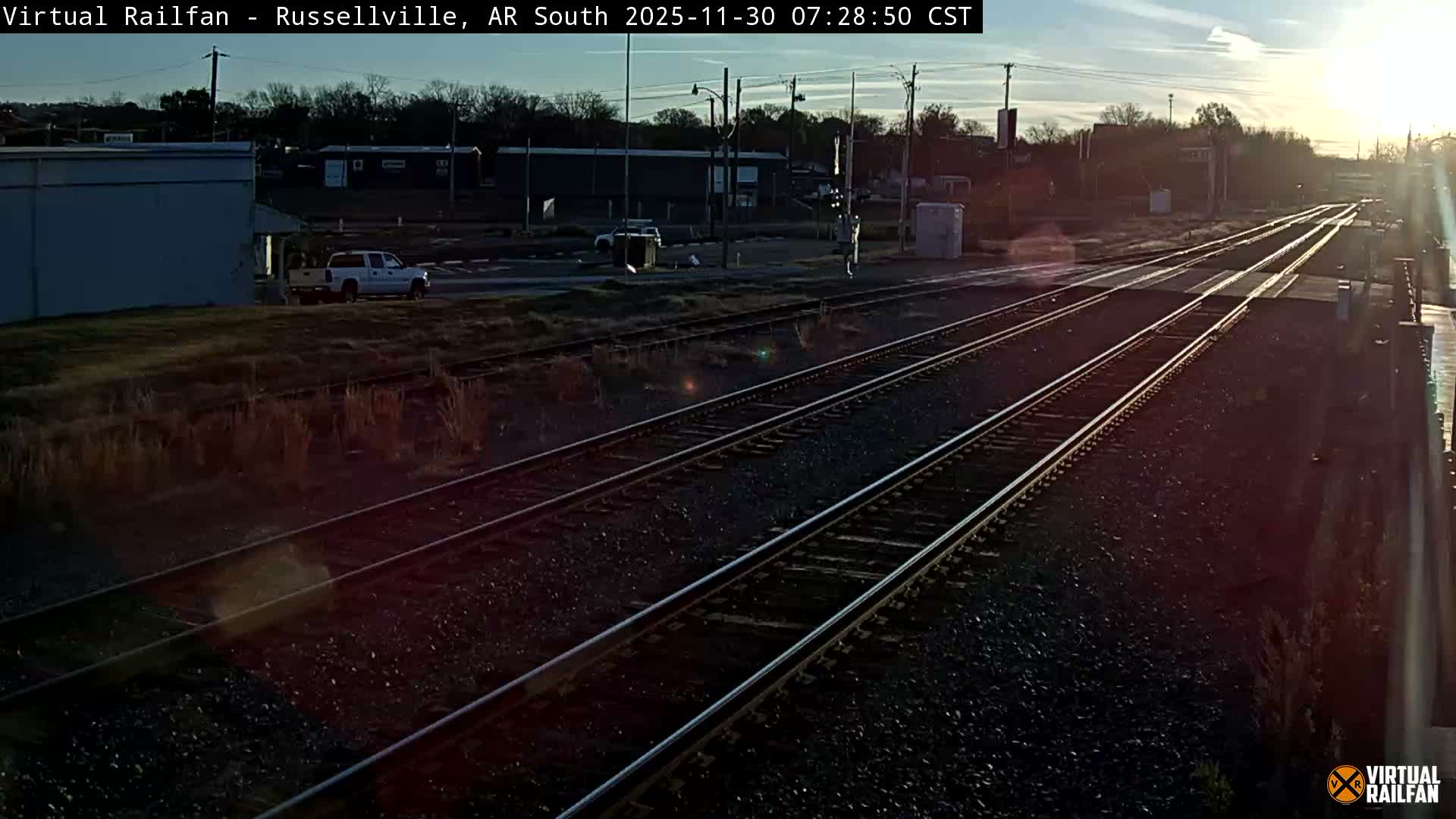Russellville Railroad Crossing Junction Live Cam - Russellville, Pope, Arkansas, USA 