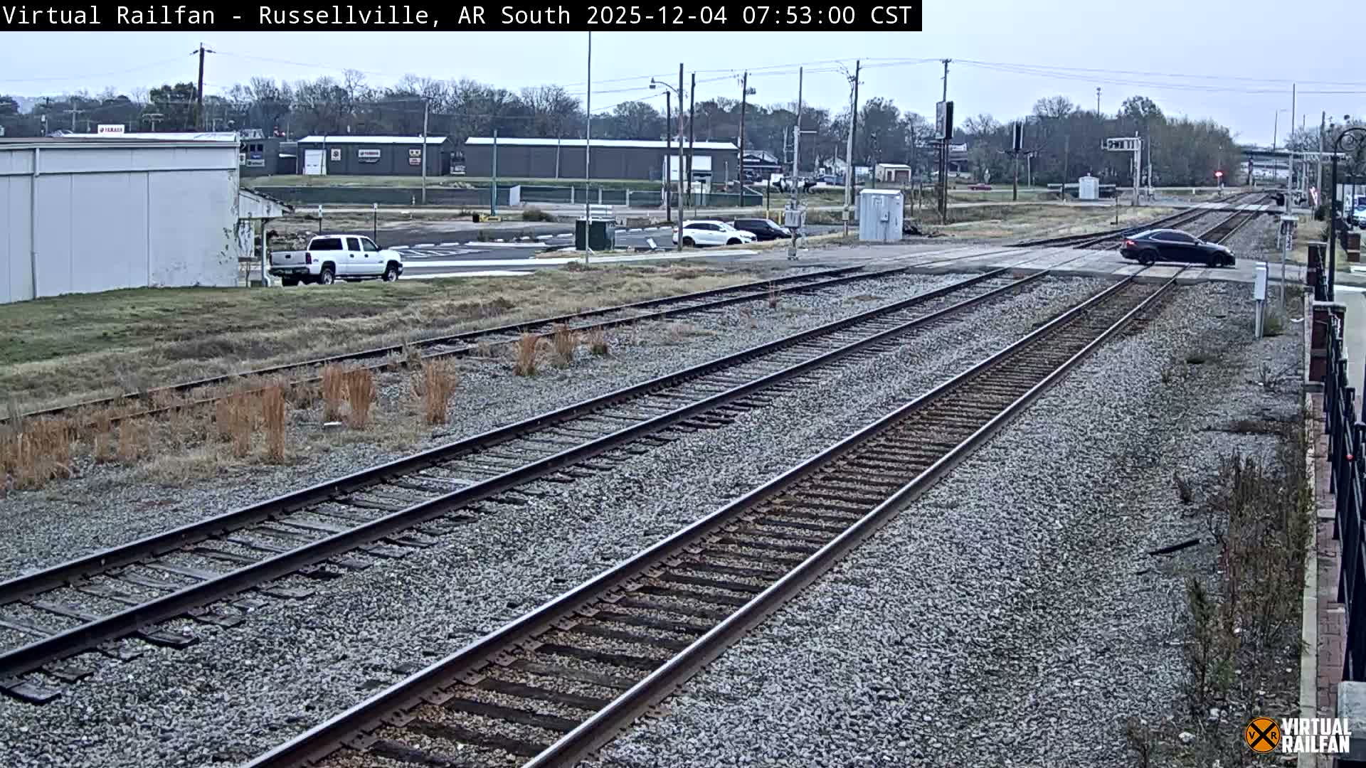 Russellville Railroad Crossing Junction Live Cam - Russellville, Pope, Arkansas, USA 