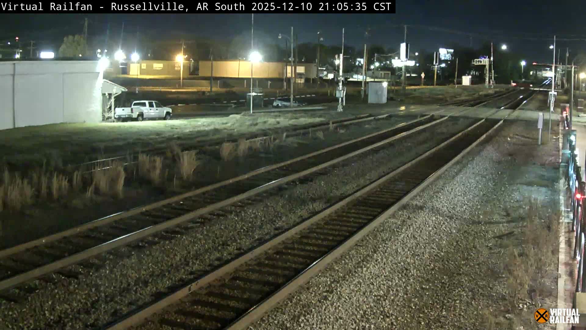 Russellville Railroad Crossing Junction Live Cam - Russellville, Pope, Arkansas, USA 
